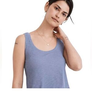 MADEWELL Ribbed Lightweight Tank Top Twilight Various Sizes